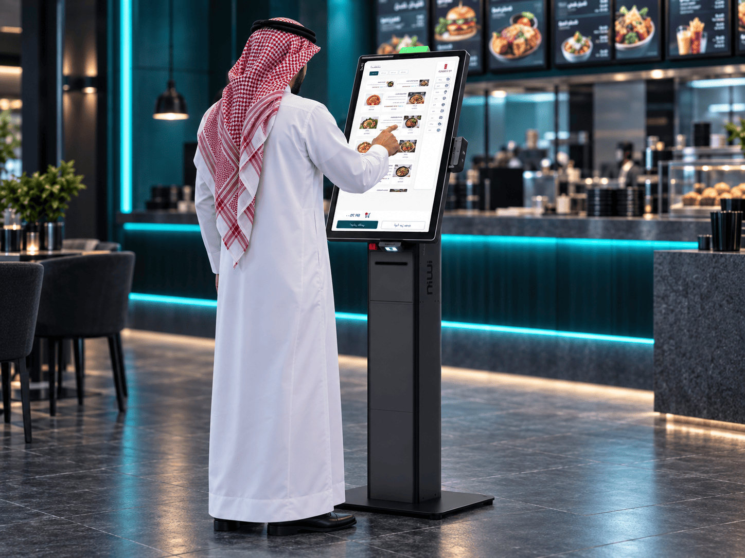 واجهة نظام الطلب الذاتي